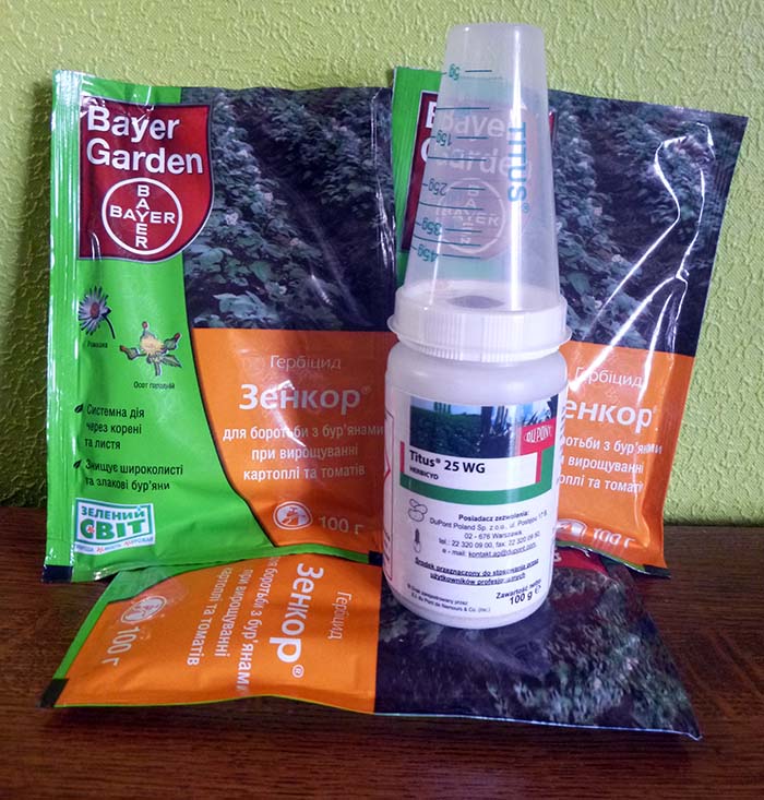 Гербицид Зенкор картофеля, томатов, люцерны, сои