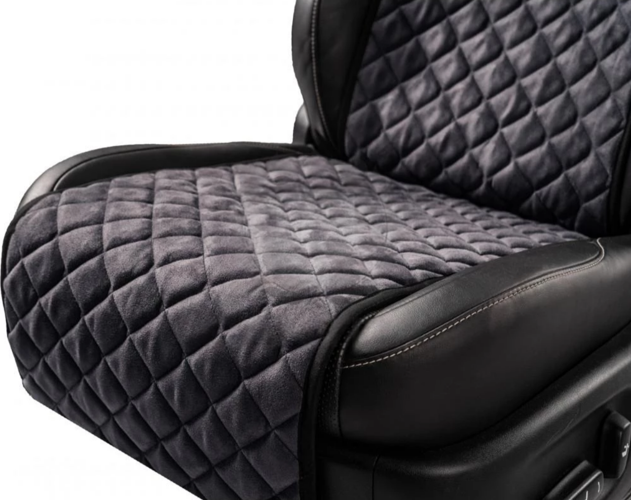 Накидки на передні сидіння із замші Темно-сірий колір