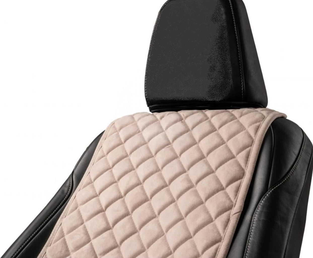 Накидки на передні сидіння із замші Бежевий колір 2 шт