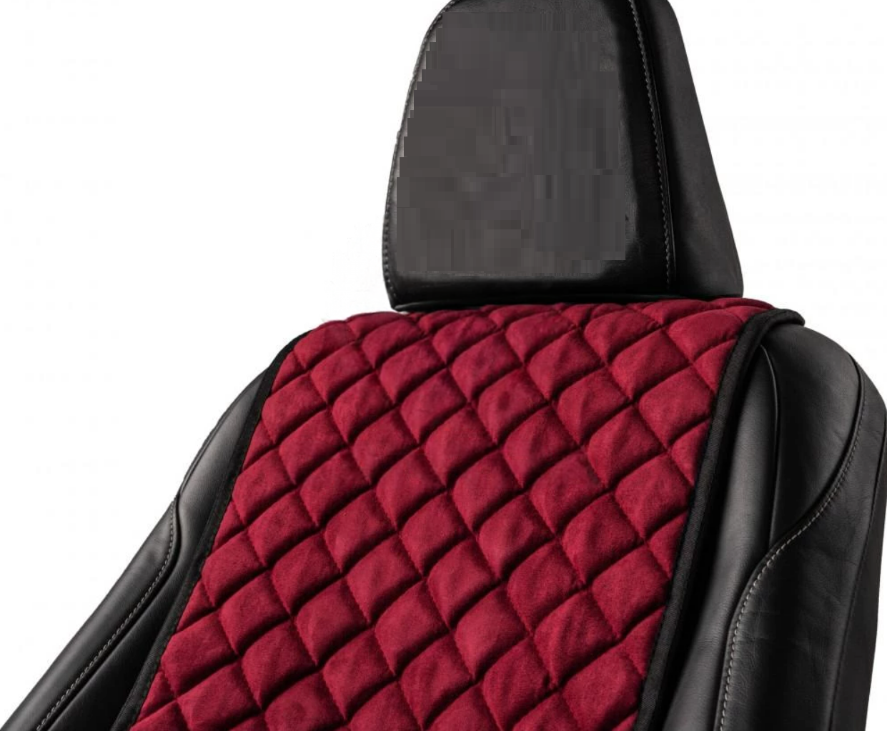 Накидки на передні сидіння із замші Бордовий колір 2 шт