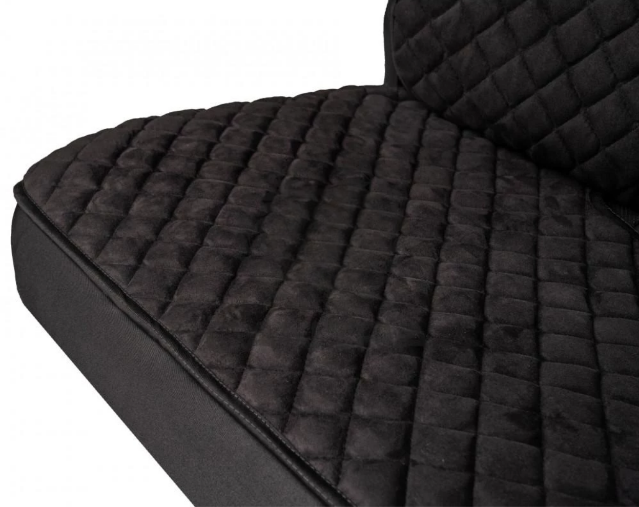 Накидки на задні сидіння із замші Чорний колір 3 шт