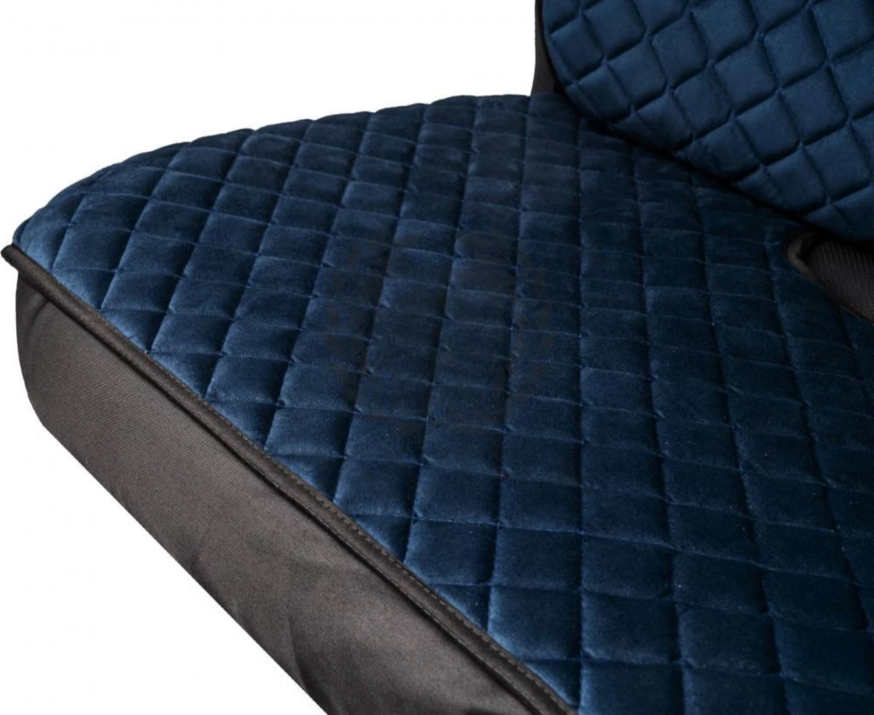 Накидки на задні сидіння із замші Темно-сині 3 шт