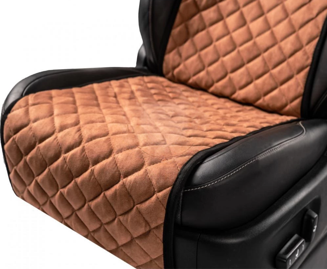 Накидки на передні сидіння із замші Коричневий колір