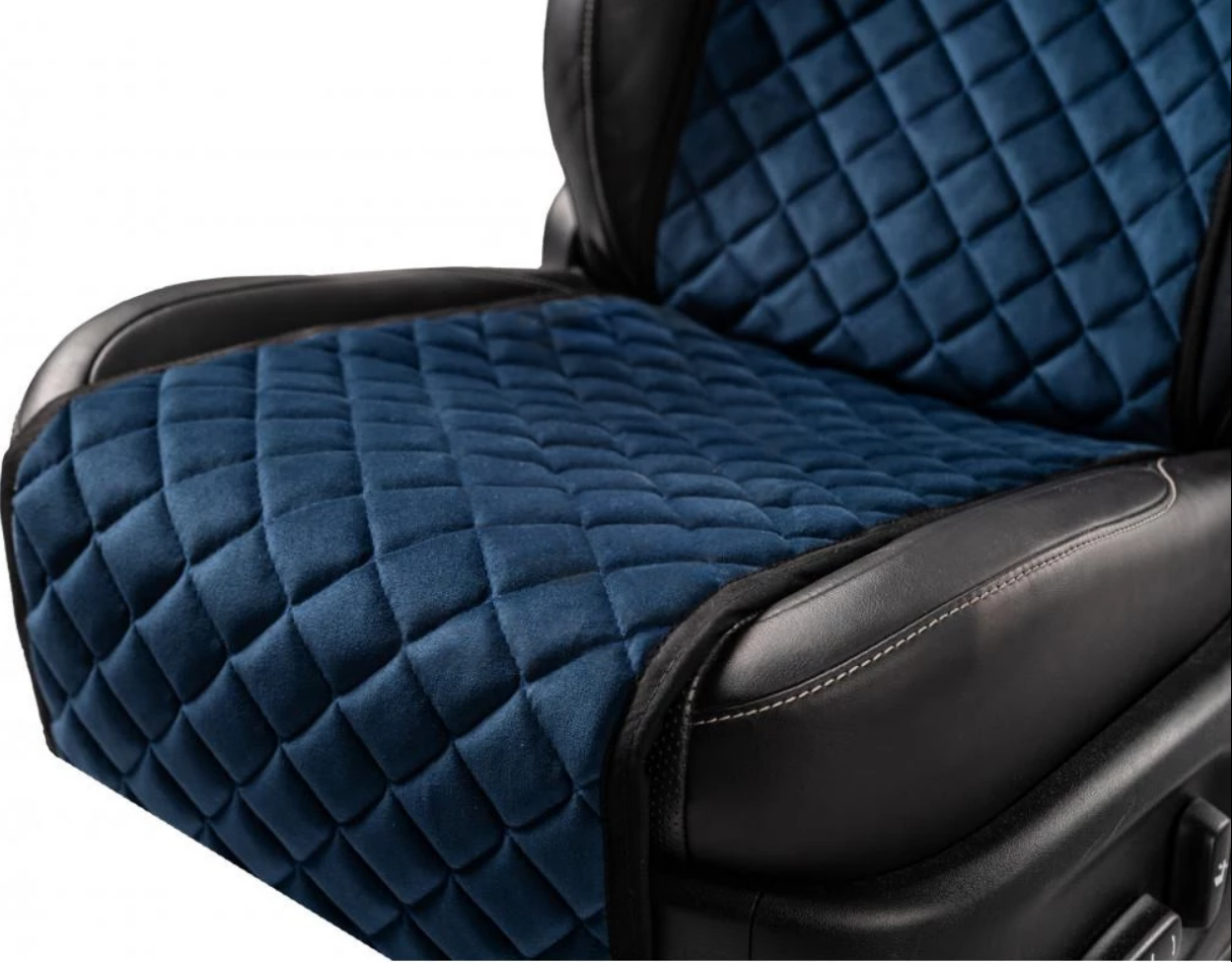 Накидки на передні сидіння із замші Темно-синій колір