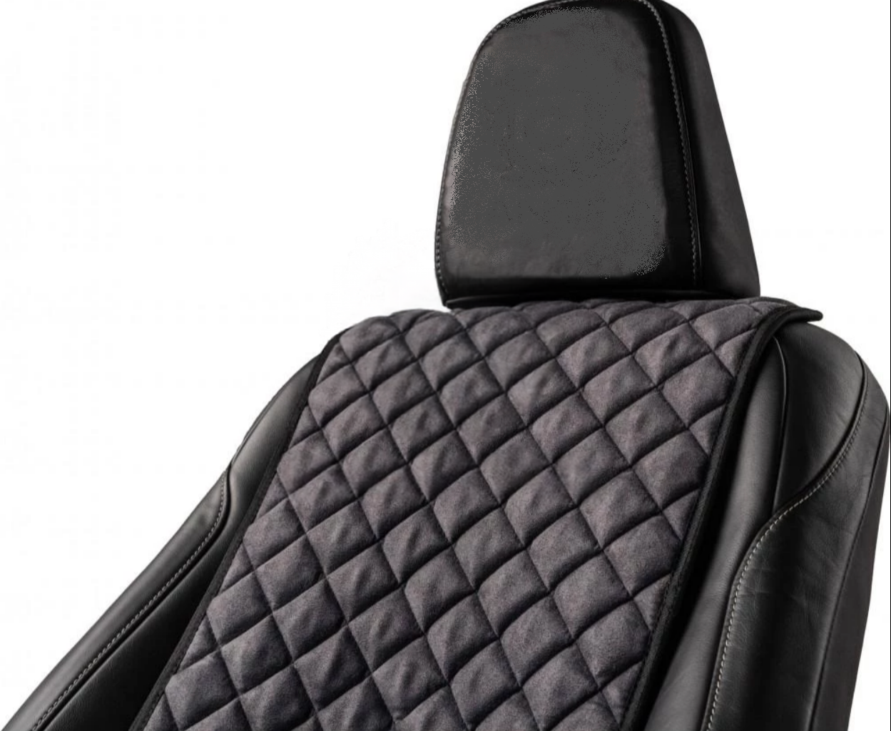 Накидки на передні сидіння із замші Темно-сірий колір