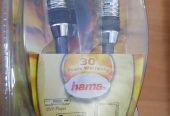 Кабель HAMA Home Theatre Metall 2RCA – 2RCA 1.5m