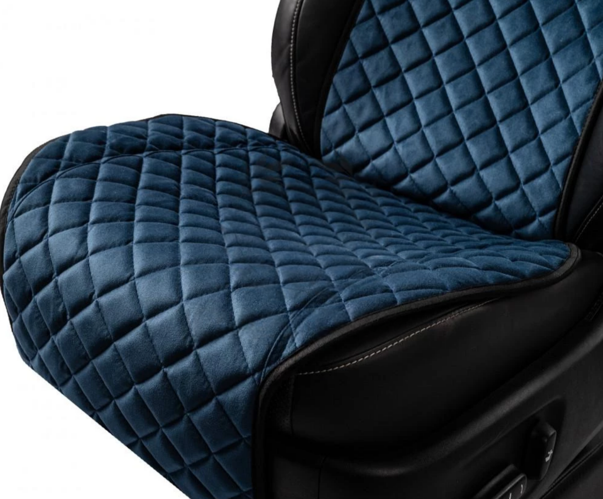 Накидки на передні сидіння із замші Темно-сині 2 шт