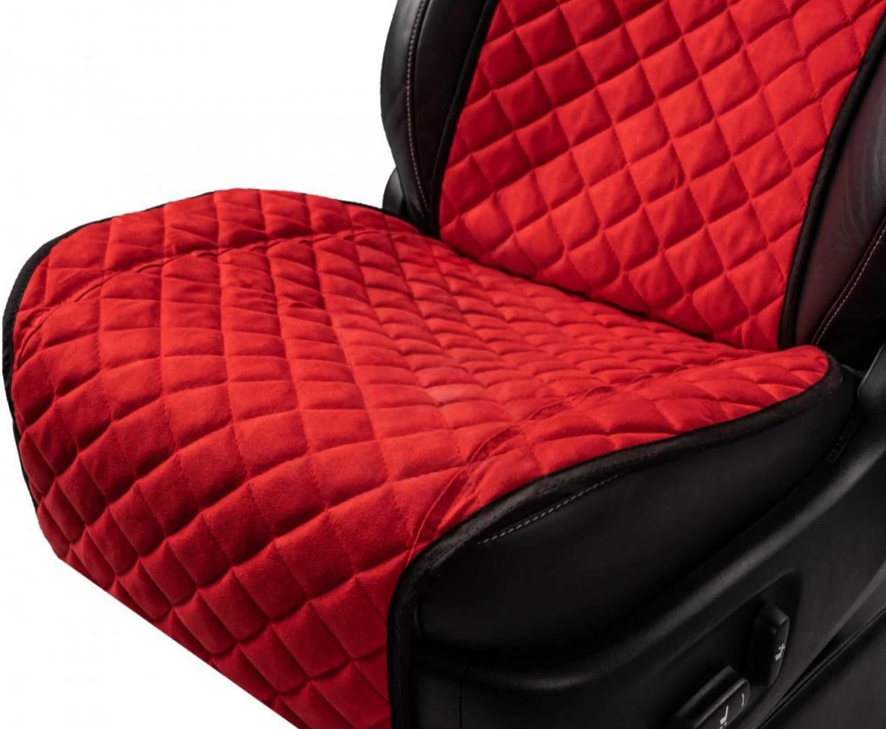 Накидки на передні сидіння із замші Червоний колір 2 шт