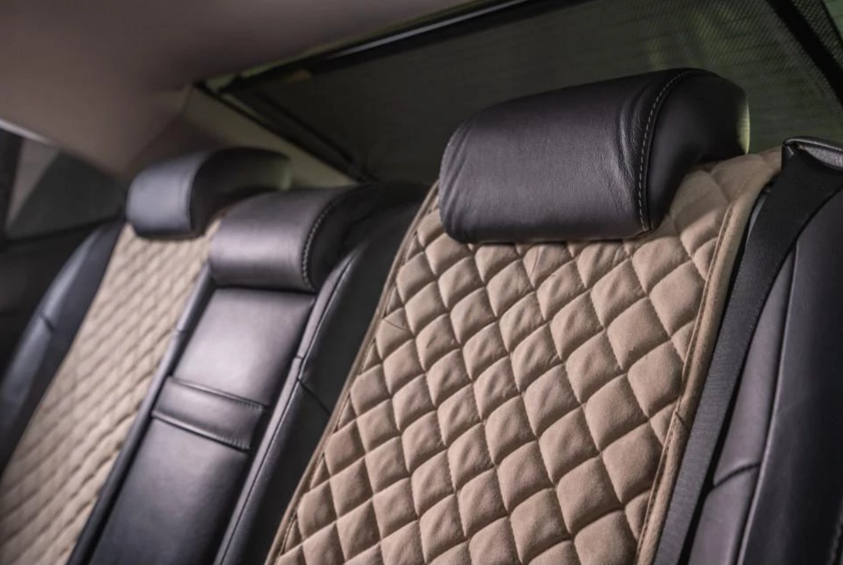 Накидки на задні сидіння із замші Бежевий колір 3 шт