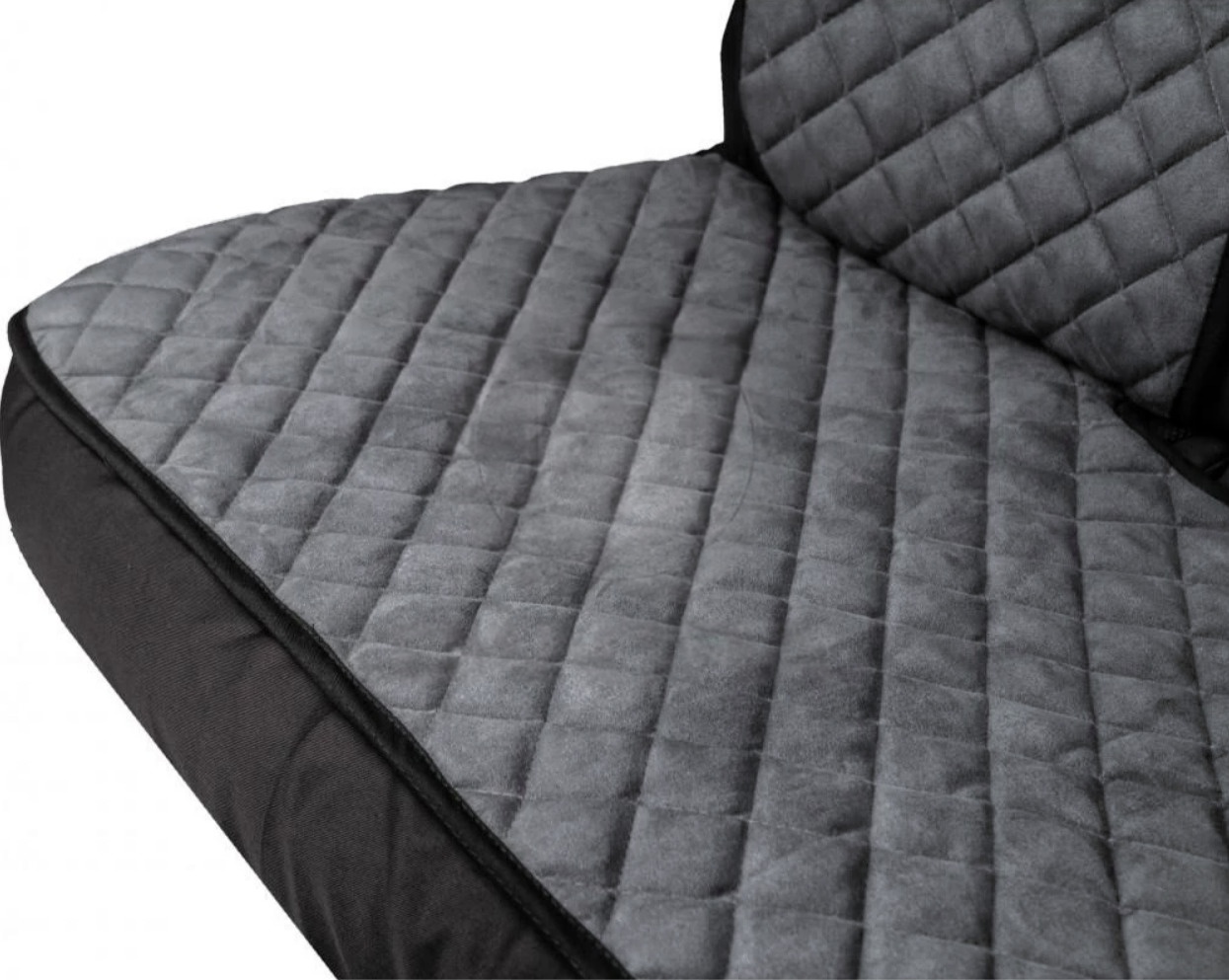 Накидки на задні сидіння із замші Сірий колір 3 шт