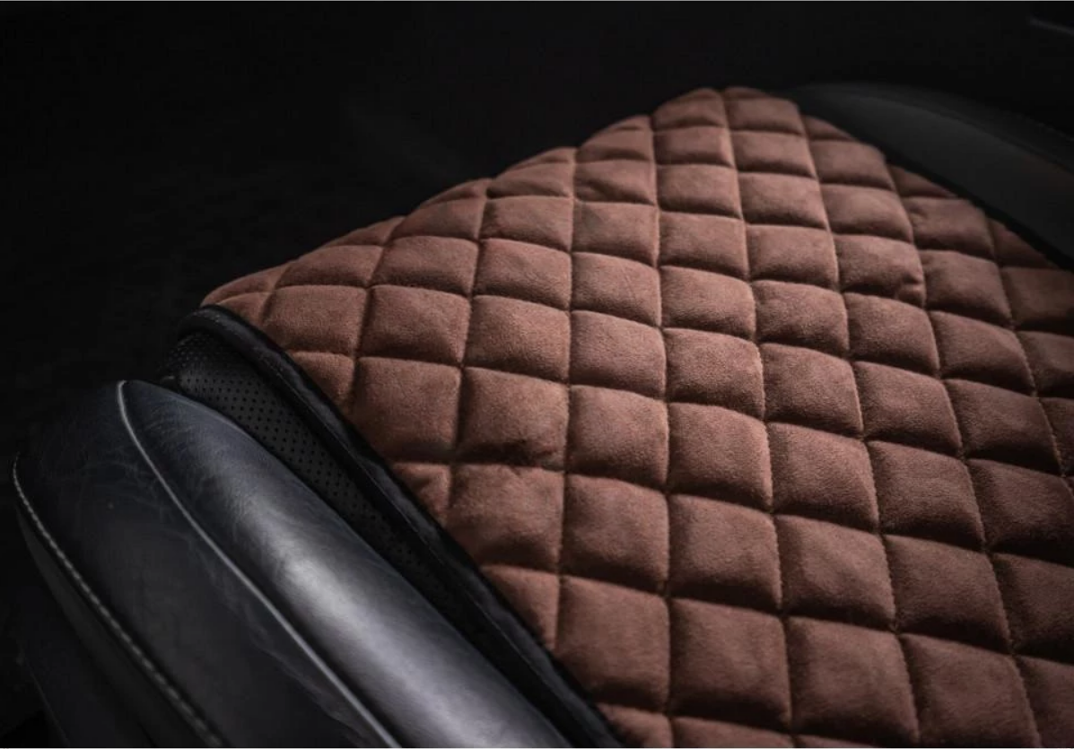 Накидки на передні сидіння із замші Темно-коричневі