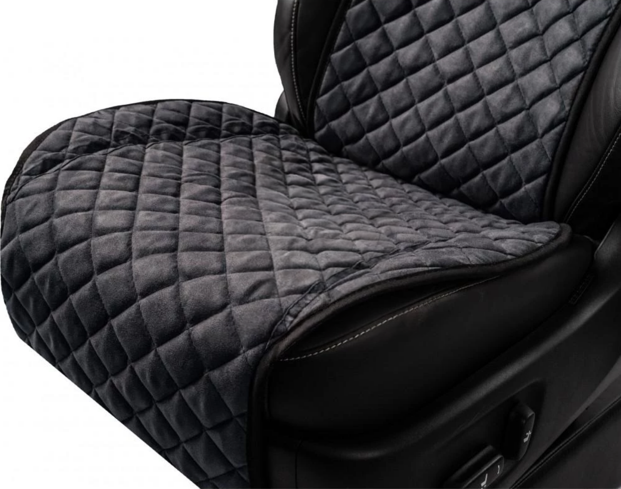 Накидки на передні сидіння із замші Темно-сірий колір