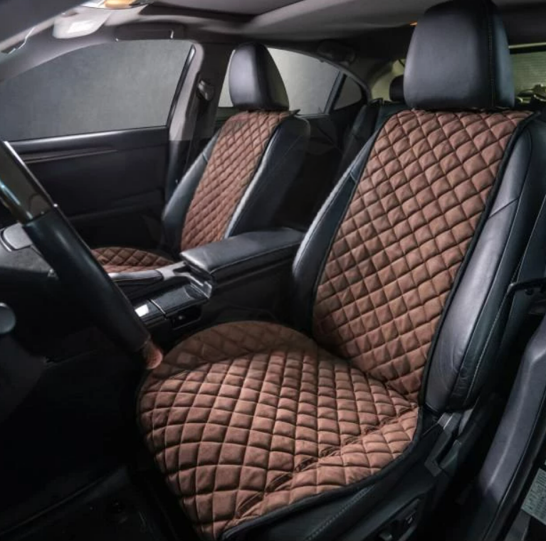 Накидки на сидіння Повний комплект Темно-коричневі