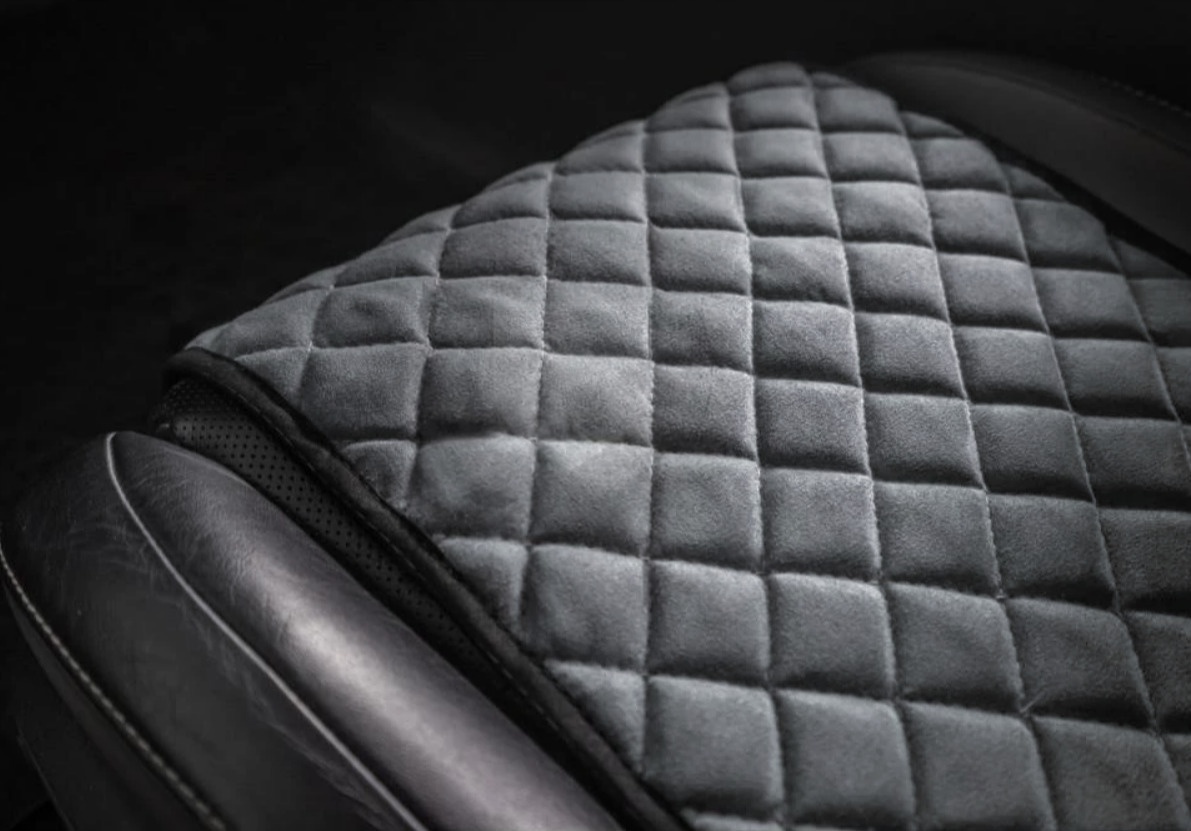 Накидки на передні сидіння із замші Сірий колір 2 шт