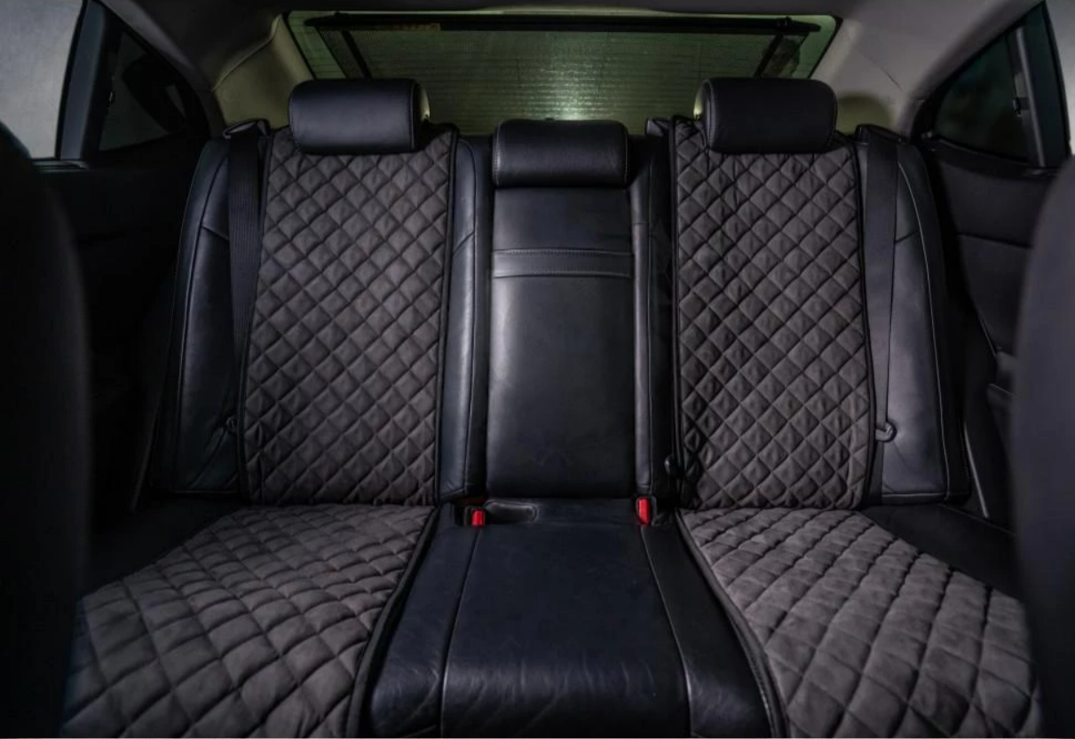 Накидки на передні сидіння із замші Темно-сірий колір