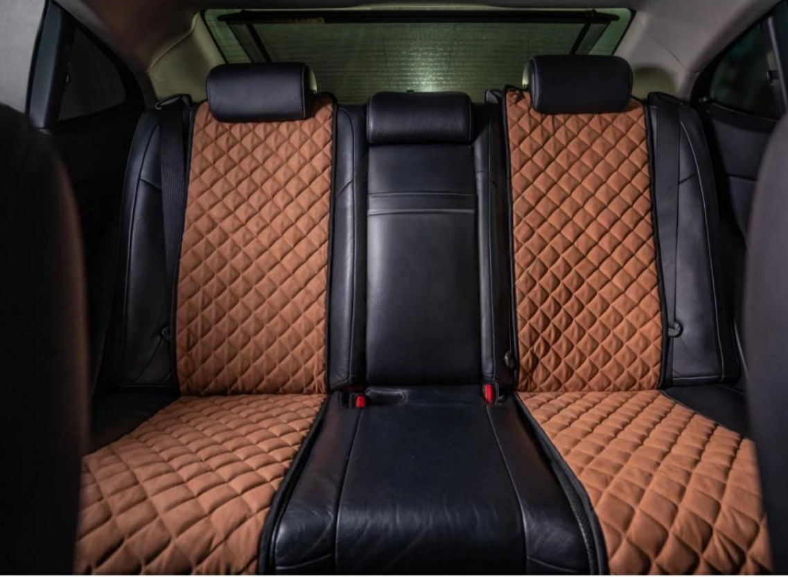 Накидки на передні сидіння із замші Коричневий колір