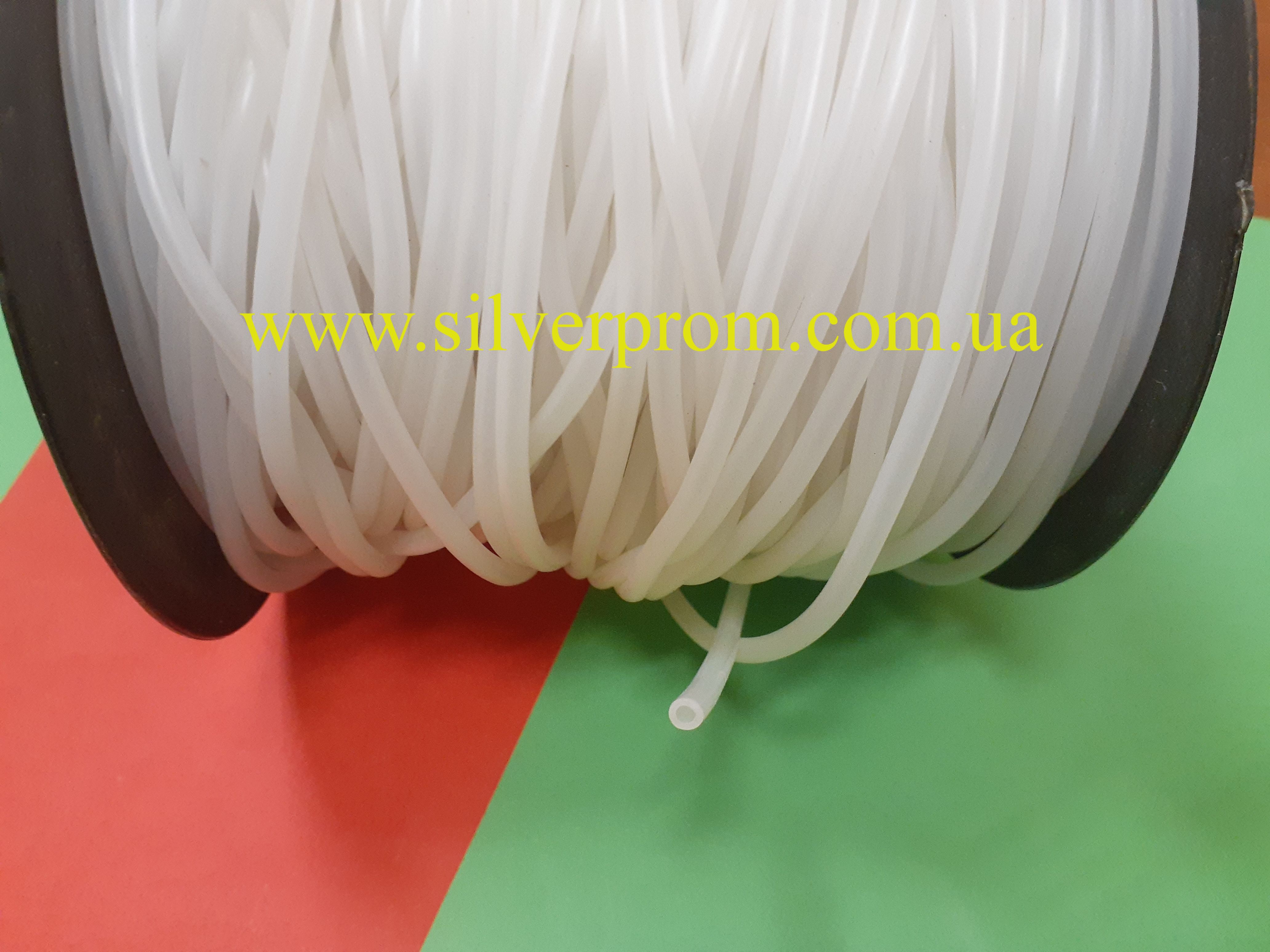 Трубка силіконова 2×1мм | Прозора |