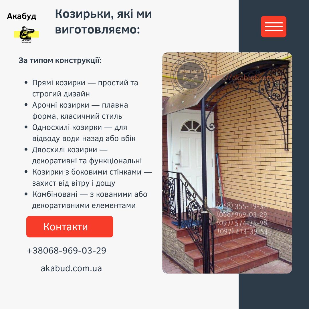 МАФи. Козирьки. Ворота. Паркани. Навіси.