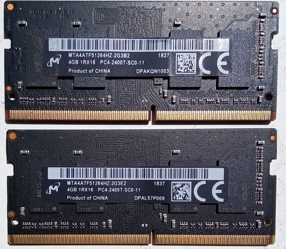 Модул памяти плата ОЗУ Micron Crucial DDR4 2400mhz RAM DRAM 4GB SO-Dimm CL17