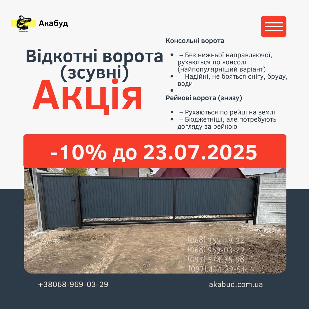 МАФи. Козирьки. Ворота. Паркани. Навіси.