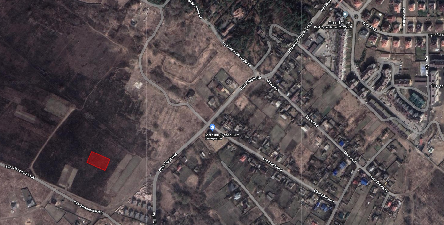 Михайлівка- Рубежівка;  15 соток;  вул.  Л Костенко