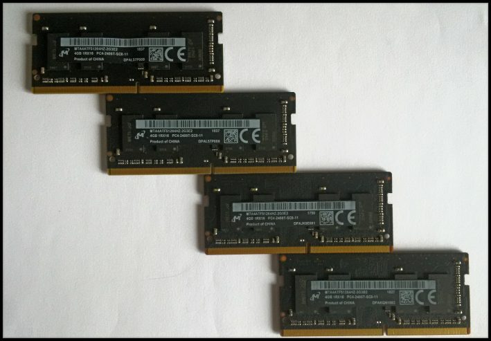 Модул памяти плата ОЗУ Micron Crucial DDR4 2400mhz RAM DRAM 4GB SO-Dimm CL17