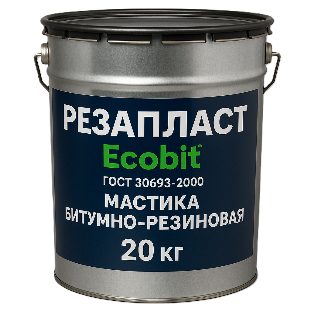 Мастика РЕЗАПЛАСТ Ecobit покрівельна 20 кг