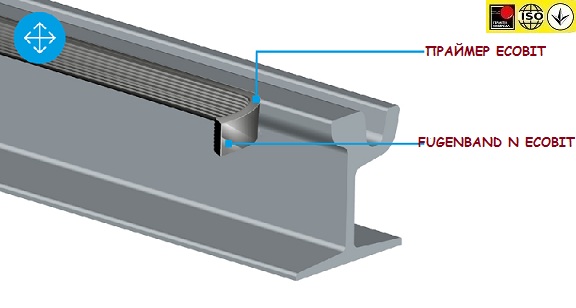 Fugenband Р 30 х 20 мм профільна стрічка для герметизації