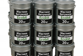 Мастика бітумно-каучукова МБКХ Ecobit відро 20, 0 кг