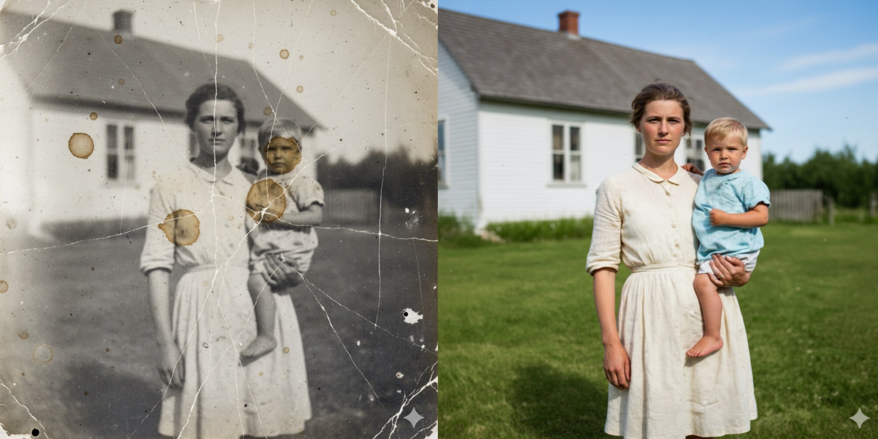 Реставрація старих та пошкоджених фото — як нове