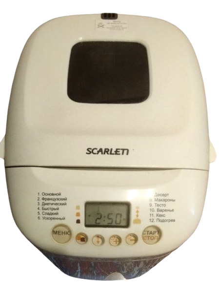 Хлібопіч Scarlett SC-400 у неробочому стані