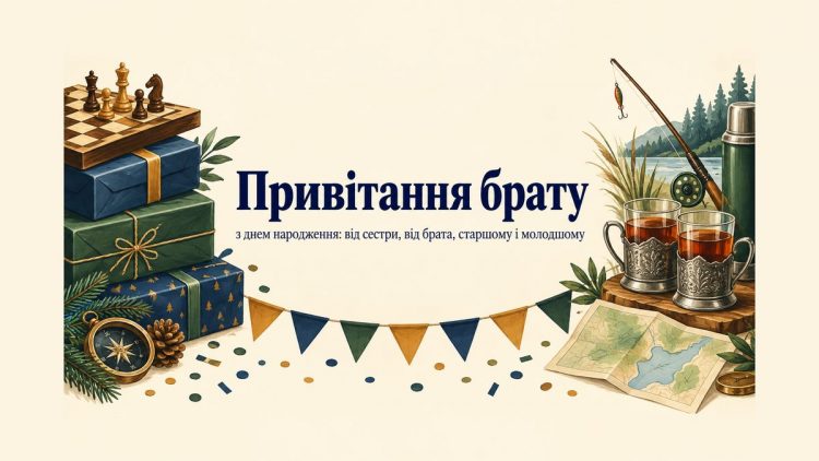 Привітання брату з днем народження: від сестри, від брата, старшому і молодшому