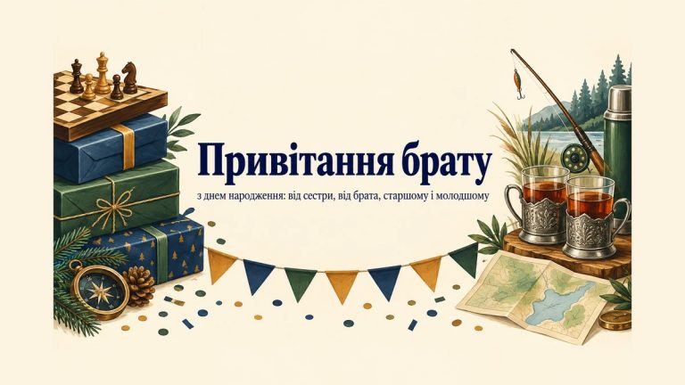 Привітання брату з днем народження: від сестри, від брата, старшому і молодшому