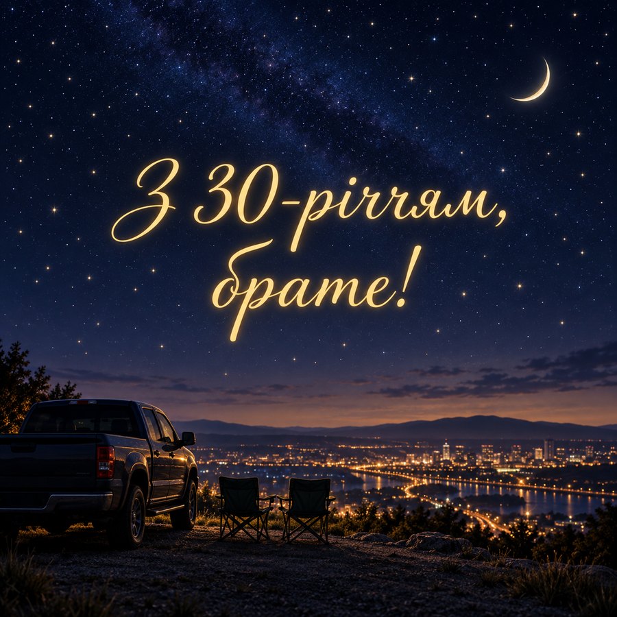 З 30-річчям, брате!