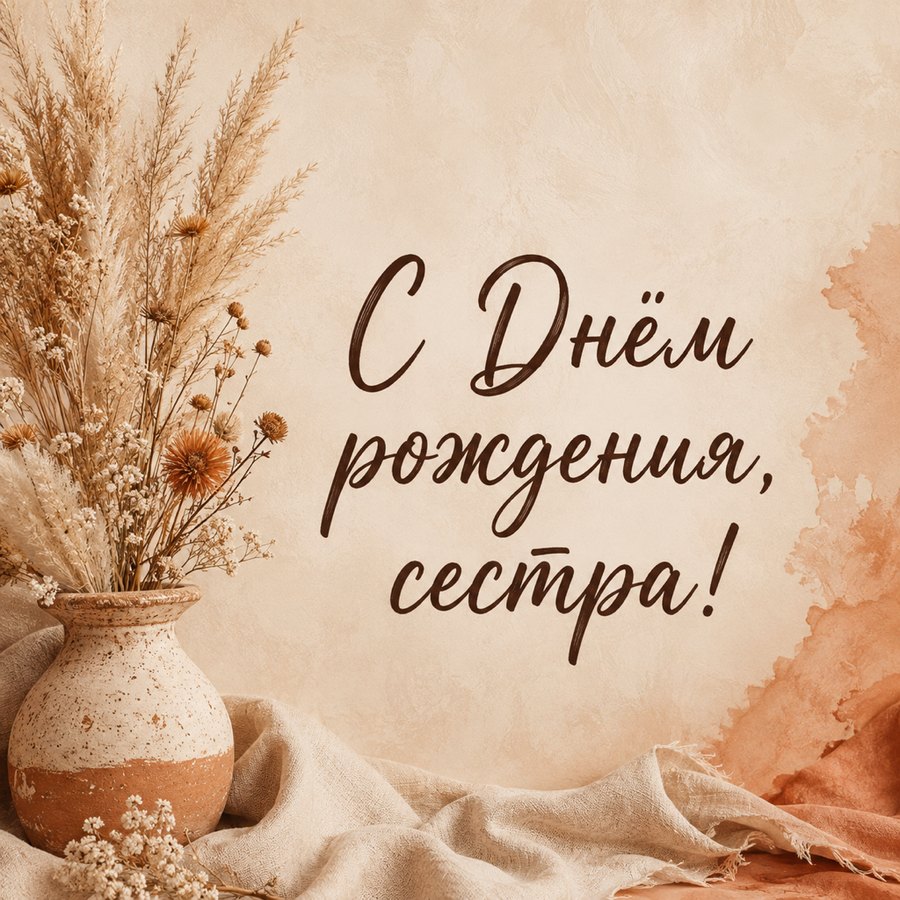 С Днём рождения, сестра!