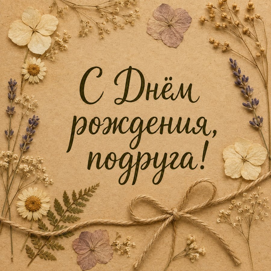 С Днём рождения, подруга!