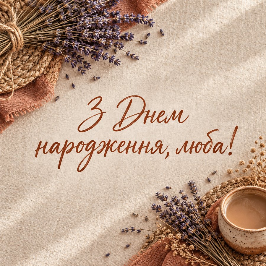 З Днем народження, люба!
