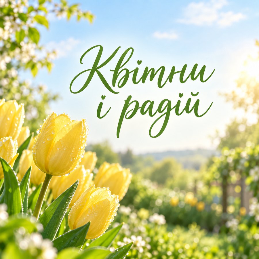 Квітни і радій