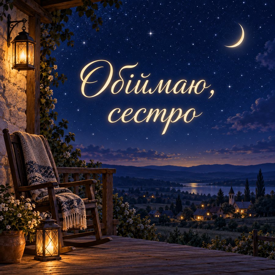 Обіймаю, сестро