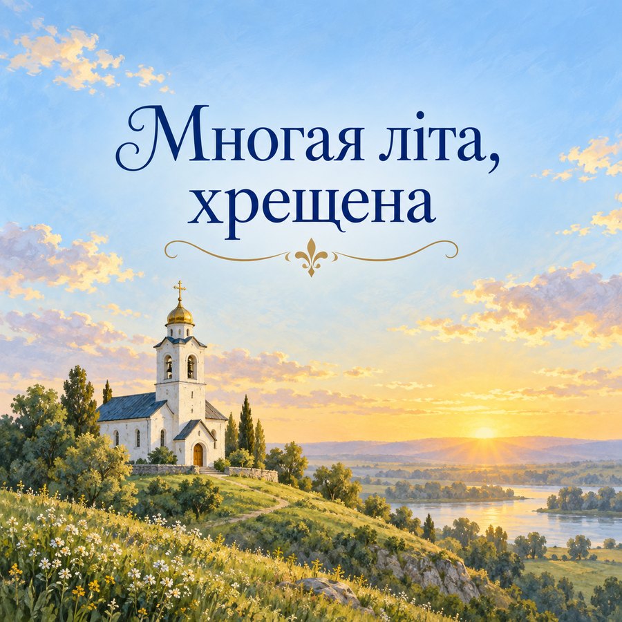 Многая літа, хрещена