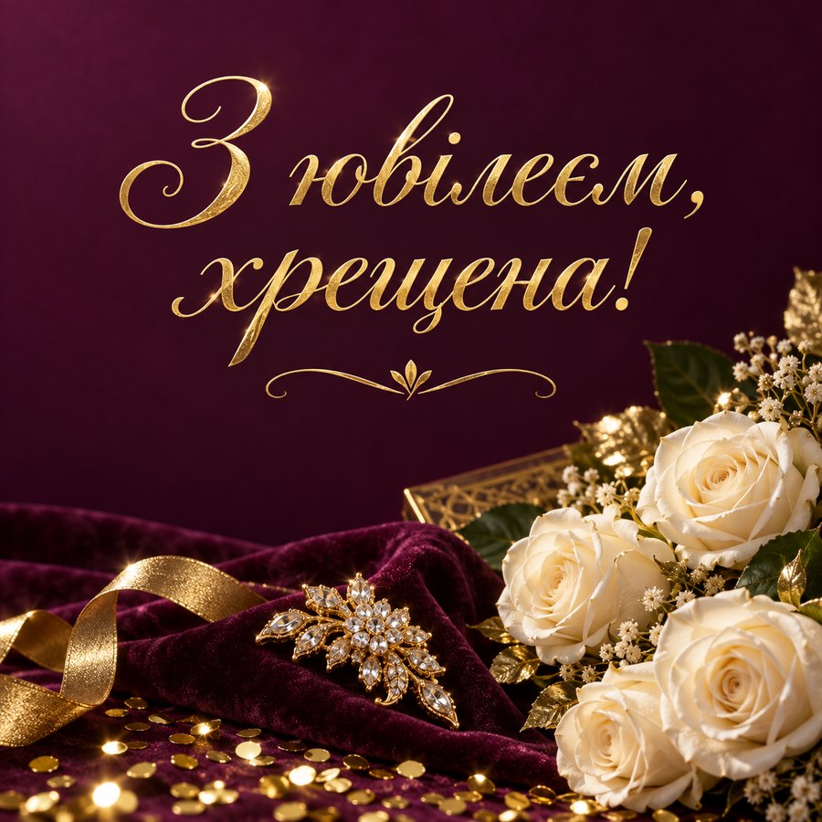 З ювілеєм, хрещена!