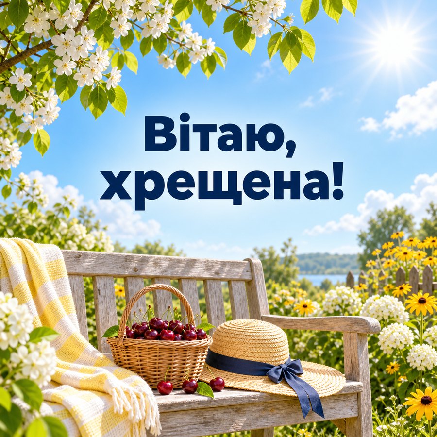 Вітаю, хрещена!