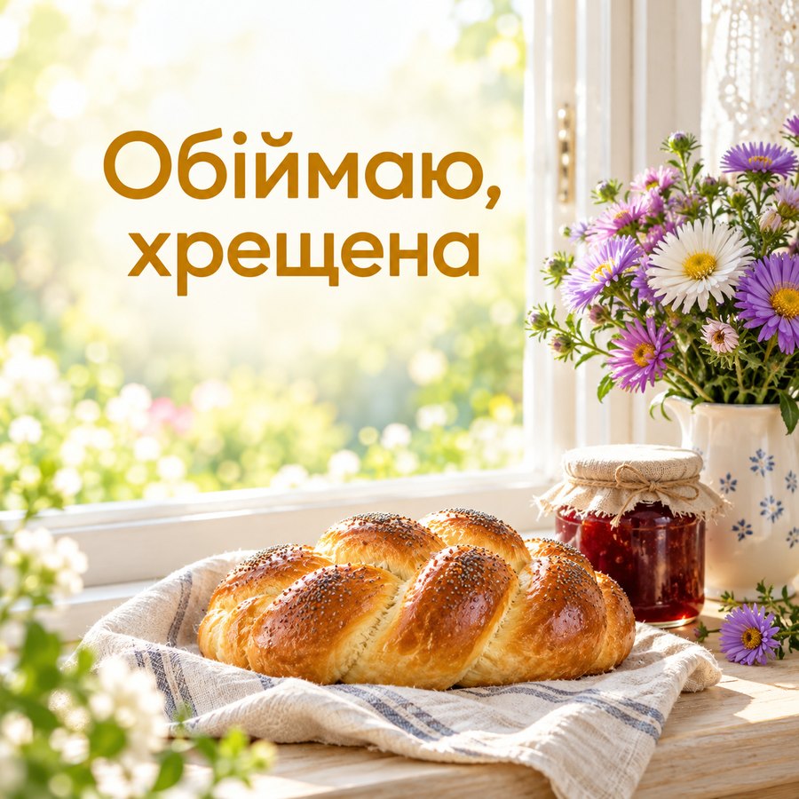 Обіймаю, хрещена