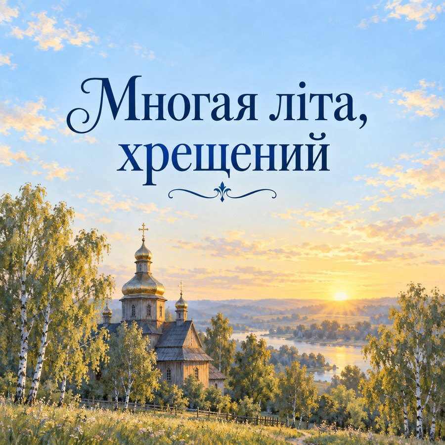 Многая літа, хрещений