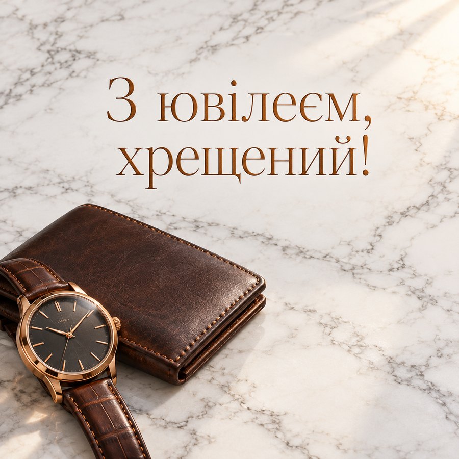 З ювілеєм, хрещений!