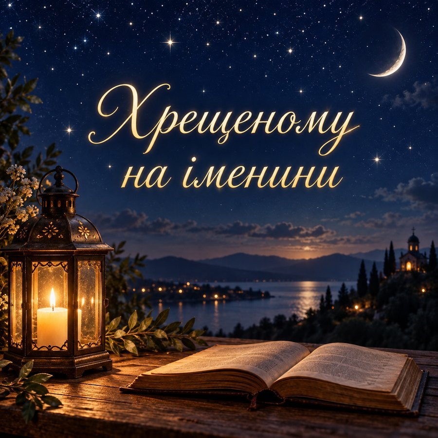 Хрещеному на іменини