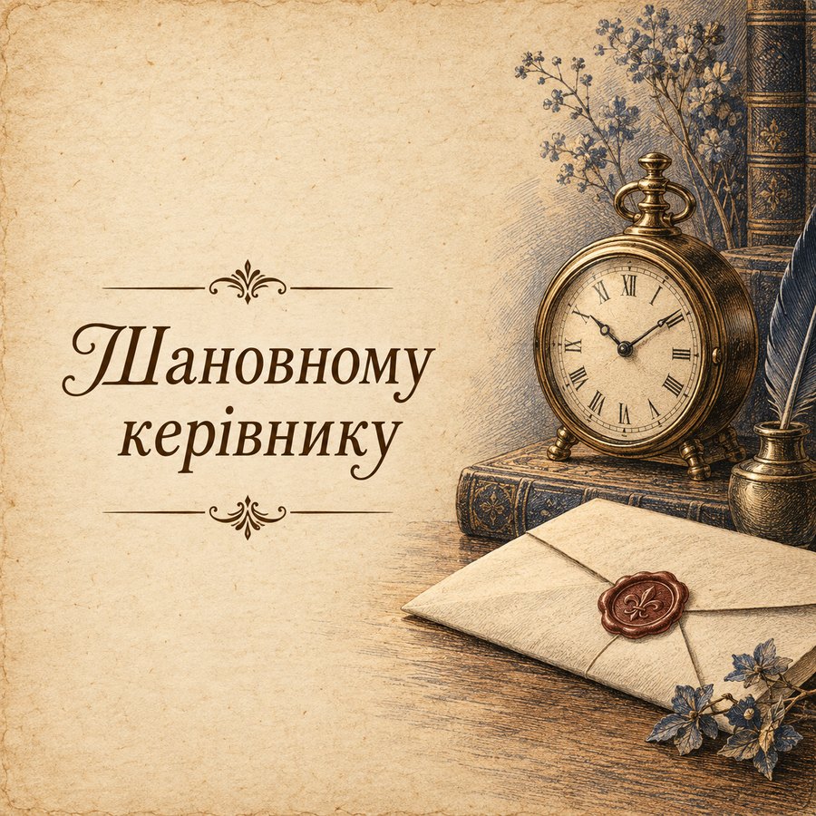 Шановному керівнику