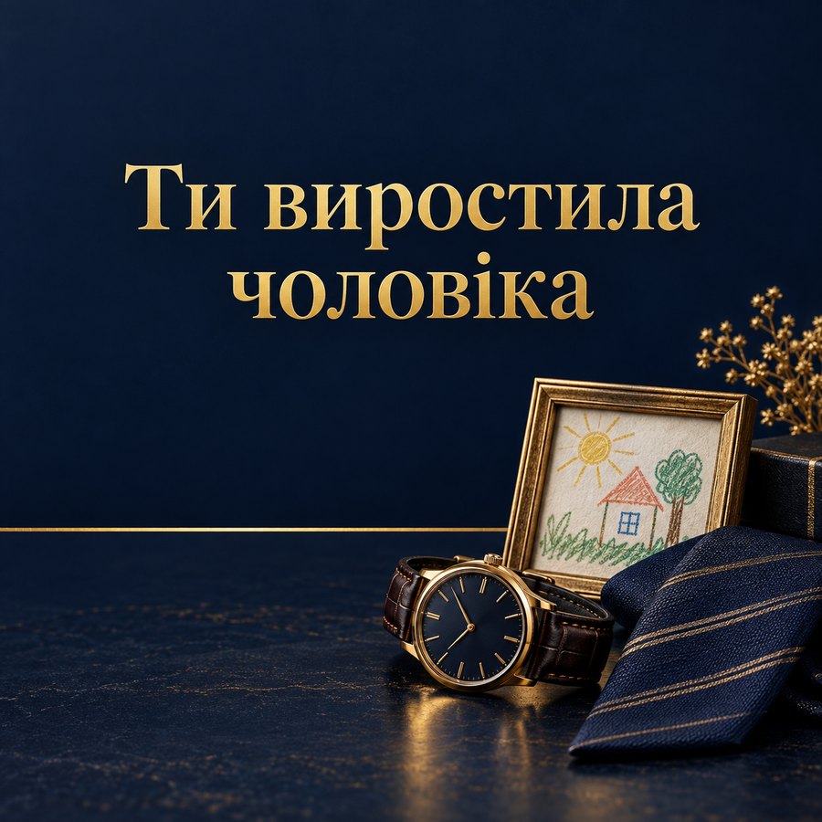 Ти виростила чоловіка