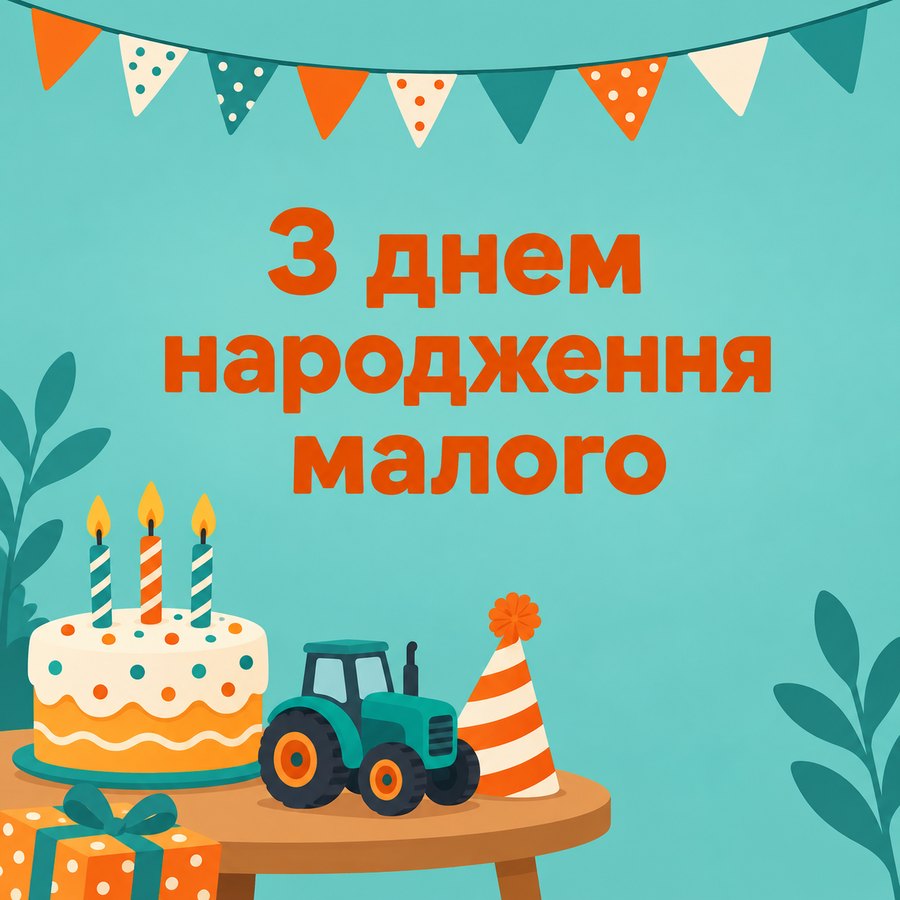 З днем народження малого