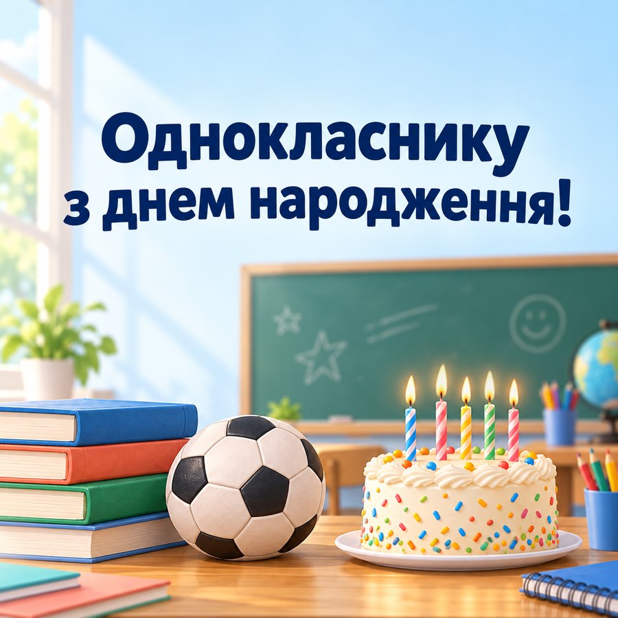 Однокласнику з днем народження!
